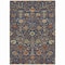 Homeroots 9' X 12' Navy Blue Brown And Red Floral Washable Indoor Outdoor Area Rug 603429 - alternate 7