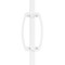 Nuvo Iron 45-in W x 46-in H Glossy Wht Benitoite Gate 48-in W Opening Self Close Hardware W/Dbl Side Handle IBG04546GW - alternate 5