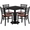 Flash Furniture Square Laminate Table, Laminate Top, Wood Grain MD-0003-GG - alternate 1