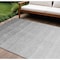Homeroots 10' X 14' Gray And Light Gray Ombre Washable Indoor Outdoor Area Rug 595816 - alternate 1