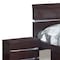 Homeroots 80" X 60" X 42.5" 4Pc Queen Modern Wenge High Gloss Bedroom Set 343942 - alternate 6