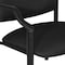 Office Star Products Big and Tall Guest Chair in Icon Black Fabric with soft PU Arms, Sturdy Black Metal Chair 55052B-231 - alternate 3