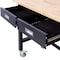 Wrightmaster 48 in. x 20 in. 2-Drawer Black Steel Workbench with 550 lb Capacity and Locking Casters ZR-60406 - alternate 5