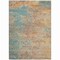 Homeroots 9' X 12' Teal Blue Abstract Washable Indoor Outdoor Area Rug 608835 - alternate 6