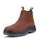 Handpoint 802 Mens 6 in Soft Toe Slip-On Work Boots-Water Resistant Crazy Horse Leather Safety Boots, 7 CRZ802EE-7 - alternate 1