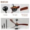 Edendirect 72 Inch Sturdy Load-Bearing Ceiling Fan with Remote Control, Reversible Rotation ZR-W2352P306828 - alternate 2