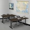 Regency Cain T-Base Training Seminar Table, 66 in W, 24 in L, Neo Walnut MTRCT6624NW - alternate 3
