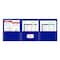 C-Line Products 8-1/2" x 11" Blue Heavyweight 3-Pocket Poly Portfolios, 24EA/BX, 6BX/CT 33945-BX - alternate 2