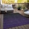 Homeroots 8' X 10' Eggplant Purple And Charcoal Abstract Washable Indoor Outdoor Area Rug 588939 - alternate 6