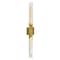 Cwi Lighting Petra Integrated LED 36in Brass Vanity Light with Handcrafted Glass 1723W36-2-624 - alternate 1