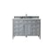 James Martin Vanities Brittany 48in Single Vanity, Urban Gray w/ 3 CM Ethereal Noctis Silestone Top 650-V48-UGR-FENC - alternate 1