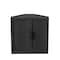 Homeroots 31in Black Wood Corner Accent Cabinet 693400 - alternate 4