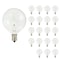 Bulbrite G16.5 Krystal Touch Krypton Bulb, Candelabra Screw Base E12, 25W, Clear, 20PK 861255 - alternate 1