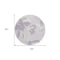 Homeroots 8' Lavender Lilac And Ivory Round Floral Washable Indoor Outdoor Area Rug 589550 - alternate 2