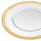 Homeroots 13in Clear And Gold Glass Charger Plate 386761 - alternate 3
