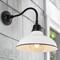 Jonathan Y Aurora 12.3 in. 1-Light Farmhouse Industrial Iron LED Gooseneck Arm Outdoor Sconce, White JYL7613A - alternate 6