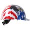 Dynamic Cap Style Smooth Dome Hard Hat w/HDPE Shell, 4-Point Textile Suspension, Graphic Wrap and Wheel-Ratch 280-HP341R-USA - alternate 2