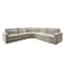 Homeroots 144in Beige Fabric Solid Wood Sofa 674616 - alternate 1