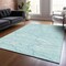 Homeroots 10' X 14' Aqua And Ivory Abstract Washable Indoor Outdoor Area Rug 601025 - alternate 7