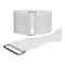 Zoro Select Cinch Strap, No Adhesive, 18 in, 2 in W, White, 10 PK 2X28NNVST - alternate 1