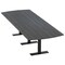 Skutchi Designs 10 Person Conference Table With Power Unit | 10' Arc Rectangle Table | Harmony Series HAR-AREC-48X120-T.BK-WA7949-NA - alternate 1
