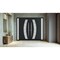 Vdomdoors Aluminum Double Doors Deux 6500 Black Enamel Frosted Glass 2 Sidelights Entry Modern Painted 100x96 DEUX6500DEXD-BLK-W14+72+14xH96-RH-I - alternate 3