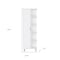 Homeroots 63in White Wood Single Door Pantry Or Storage Closet 552294 - alternate 2