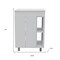 Homeroots 24" White Wood Freestanding Bathroom Vanity With Sink And Medicine Cabinet With Mirror 546366 - alternate 3