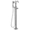 Delta Cassidy Single Handle Floor Mount Tub Filler Trim with Hand Shower - Less Handle T4797-SSFL-LHP - alternate 1