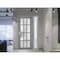 Vdomdoors Front Exterior Prehung FiberGlass Door Frosted Glass / Manux 8312 Grey Ash / Sidelight Exterior Win MANUX8312EXD-SS-W36+12 x H80-LH - alternate 5