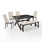 Crosley Hayden 6-Piece Dining Table Set For 7 KF13075SL - alternate 7