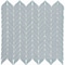 Daltile Starcastle 2'' Leaf Glass Wall and Floor Mosaic, 15PK SC77LEAFMSMT - alternate 4