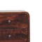 Homeroots 22" Brown Solid Wood Square Two Drawer Nightstand 651793 - alternate 4