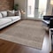 Homeroots 3' X 5' Brown And Ivory Chevron Washable Indoor Outdoor Area Rug 612244 - alternate 4