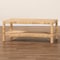 Bali & Pari Kalimantan Bohemian Light Honey Rattan and Mahogany Wood Rectangle Coffee Table 247-13686-ZORO - alternate 5