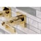 Kingston Brass Double-Handle Wall Mount Bathroom Faucet, Polished Brass KS6122KL - alternate 3