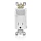 Leviton Straight Blade Receptacle, 5-15R, 15 A, 125V AC, 1 Pole, 3 Wire, Flush Mount, Grounded T6525-W - alternate 1