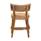 Bali & Pari Sabit Bohemian Seagrass and Mahogany Wood Counter Stool 251-13852-ZORO - alternate 7