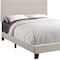 Homeroots Beige Full Tufted Upholstered Bed Frame 333287 - alternate 4