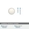 Amerock Destine 1-3/8 inch 35mm Diameter Polished Nickel Cabinet Knob BP36857PN - alternate 3