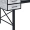 Homeroots 59" Antiqued White and Black Computer Desk With Five Drawers 491441 - alternate 3