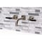 Kingston Brass Double-Handle Wall Mount Bathroom Faucet, Brushed Nickel KS6128KL - alternate 4