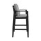 Armen Living Cayman Outdoor Patio Bar Stool in Aluminum with Gray Cushions LCCCBABL30 - alternate 4