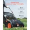 Vevor Lawn Sweeper Push Leaf Grass Collector 21" 3.5 Cu. Ft. Capacity Adjustable S19-001A - alternate 2
