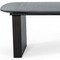 Homeroots 114" Smoked Rectangular Manufactured Wood Self-Storing Leaf Dining Table 487880 - alternate 3