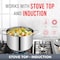 Bakken-Swiss Deluxe 5-Quart Stainless Steel Stockpot with Tempered Glass Lid, Heavy Duty BKSSQ5 - alternate 3