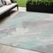 Homeroots 5' X 8' Blue Teal Blue And Gray Abstract Washable Indoor Outdoor Area Rug 611247 - alternate 1