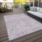 Homeroots 8' X 10' Lavender And Ivory Abstract Washable Indoor Outdoor Area Rug 599733 - alternate 3