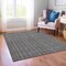 Homeroots 3' X 5' Gray And Silver Striped Washable Indoor Outdoor Area Rug 615049 - alternate 9