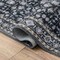 Jonathan Y Subtlety Medallion All-Over Floral Border Non-Slip Washable Charcoal/Ivory 2ft x 8ft Runner Rug WSH504F-28 - alternate 4